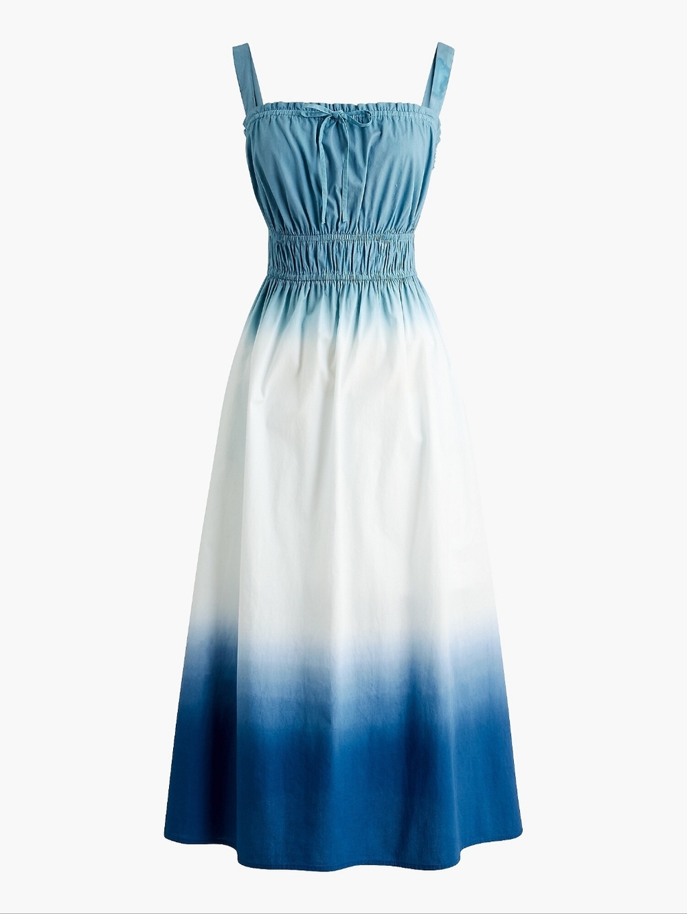 J. Crew Factory Blue Ombre Midi Sundress